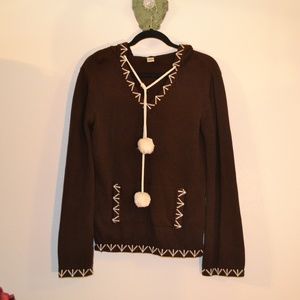 🌹HP🌹PRANA DARK BROWN SWEATER, SIZE LARGE